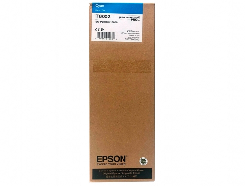 Inkjet Epson singlepack cian t800200 ultrachrome pro 700ml C13T800200, imagen 2 mini