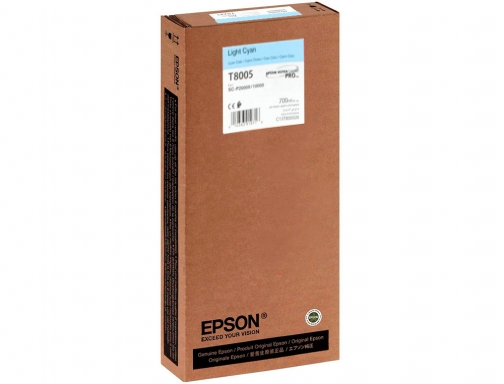 Inkjet Epson singlepack light cian t800500 ultrachrome pro 700ml C13T800500, imagen 3 mini