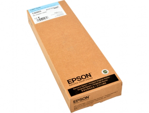 Inkjet Epson singlepack light cian t800500 ultrachrome pro 700ml C13T800500, imagen 5 mini