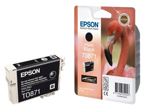 Inkjet Epson stylus photo r1900 negro photo C13T08714010, imagen 5 mini