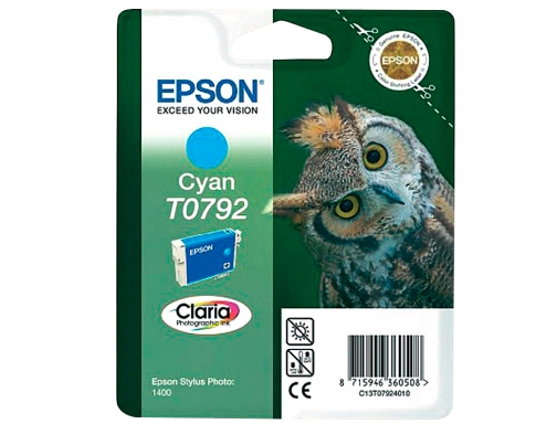 Inkjet Epson stylus to7924 cian p50 px650 700w 710 720wd 730wd 800fw C13T07924010, imagen 2 mini