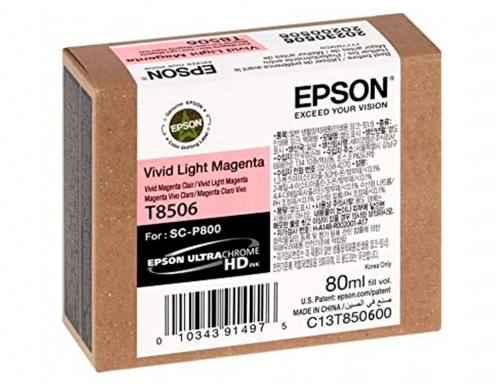 Inkjet Epson surecolor scp800 magenta claro C13T85060N, imagen 2 mini