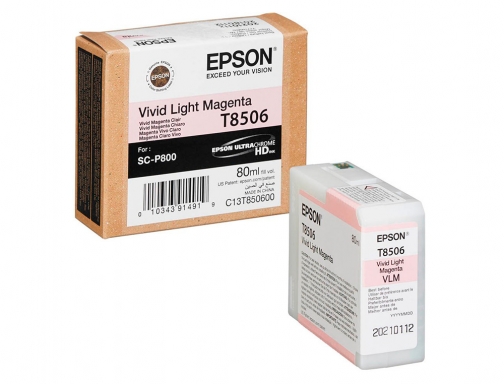 Inkjet Epson surecolor scp800 magenta claro C13T85060N, imagen 5 mini