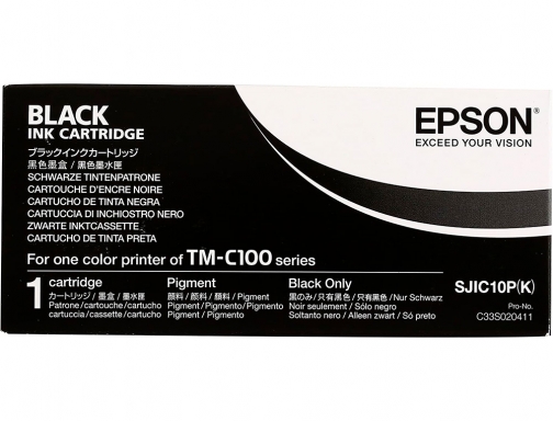 Inkjet Epson tmc 100 negro C33S020411, imagen 2 mini