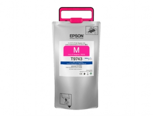 Inkjet Epson workforce pro wfc869r magenta xXL ink supply unit C13T97430N, imagen 3 mini