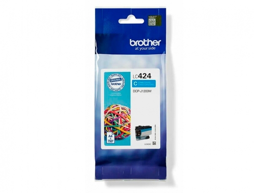 Inkjet Brother LC424C DCP1200w cian 750 paginas, imagen 3 mini