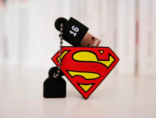 Memoria usb Emtec flash 16 gb usb 2.0 collector superman E172686, imagen 4 mini