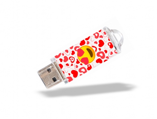 Memoria usb Tech on tech emojitech heart eyes 32 gb TEC450232, imagen 2 mini