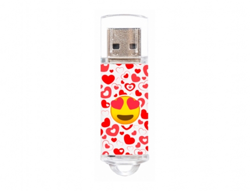 Memoria usb Tech on tech emojitech heart eyes 32 gb TEC450232, imagen 3 mini