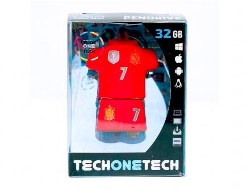 Memoria usb Tech on tech seleccion futbol espaa mundial brasil 32 gb TEC5023132, imagen 5 mini