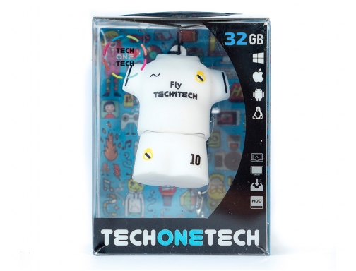 Memoria usb Tech on tech equipacion futbol merengue 32 gb TEC5023532, imagen 4 mini