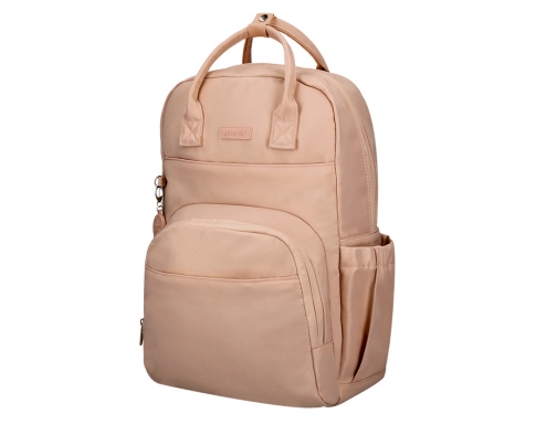 Mochila Antartik diseo casual con asa multibolsillo color beige 410x120x290 mm TK83, imagen 3 mini