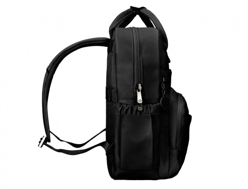 Mochila Antartik diseo casual con asa multibolsillo color negro 410x120x290 mm TK84, imagen 5 mini