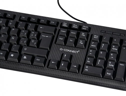 Set teclado y raton Q-connect con cable color negro KF10076, imagen 5 mini