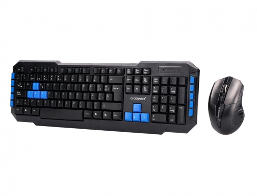 Set teclado y raton Q-connect inalambrico compatible windows color negro KF10077, imagen 3 mini