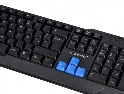 Set teclado y raton Q-connect inalambrico compatible windows color negro KF10077, imagen 5 mini