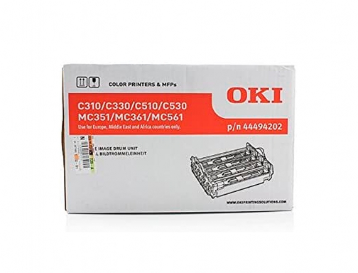 Tambor Oki c310 c330 c510 c530 mc351 mc361 mc561 multicolor 20000 paginas 44494202, imagen 2 mini