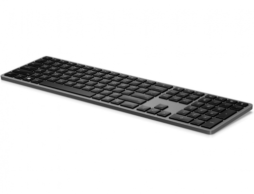 Teclado HP 975 dual inalambrico bluetooth 5.0 retroiluminacion usbc color gris 3Z726AA, imagen 2 mini