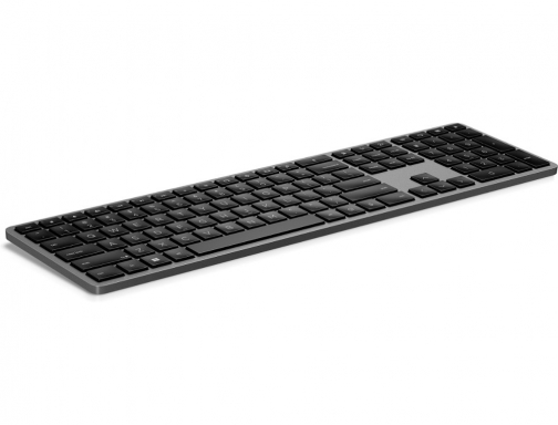 Teclado HP 975 dual inalambrico bluetooth 5.0 retroiluminacion usbc color gris 3Z726AA, imagen 3 mini