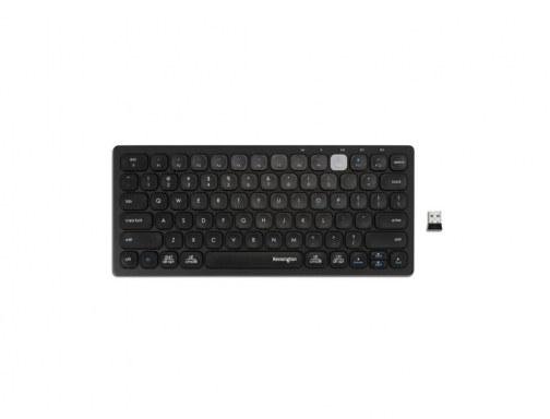 Teclado Kensington compact inalambrico dual usb 3.0 color negro 288x125x21 mm K75502ES, imagen 3 mini