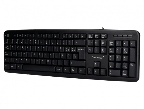 Teclado Q-connect con cable 1,35 mt color negro KF10075, imagen 3 mini