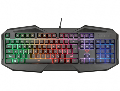 Teclado Trust gxt 830rw avonn gaming iluminacion rainbow usb 2.0 cable 1,4 22279, imagen 2 mini