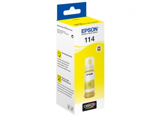 Tinta Epson t114 eco tank et8500 8550 amarillo botella 70 ml C13T07B440, imagen 2 mini