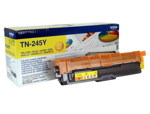 Toner Brother TN245Y 2200 pag hl3140cw 3150cdw 3170cdw DCP9020cdw MFC9140cdn 9330cdw 9340cdw, imagen 2 mini