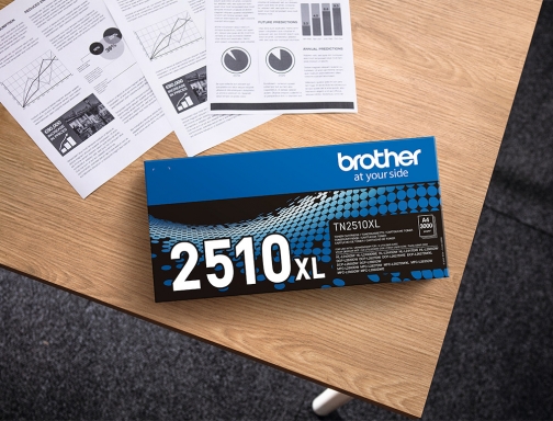 Toner Brother TN2510XL MFCl2860dwe l2627dwe l2400dwe negro 3000 paginas, imagen 3 mini