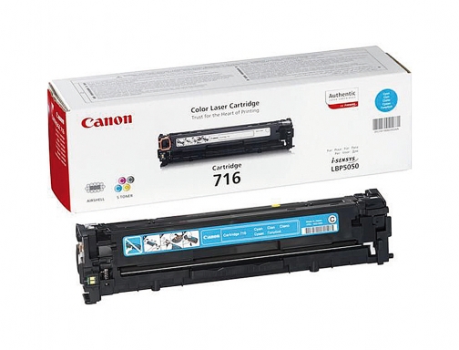 Toner Canon 716 cian 1500 pag 1979B002AA, imagen 2 mini