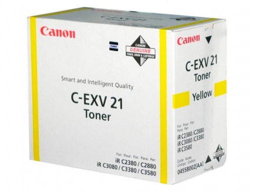 Toner Canon exv21y irc2380 irc2880 amarillo 0455B002, imagen 2 mini