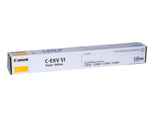 Toner Canon exv51 ir c5335 c5540 c55000 amarillo 0484C002, imagen 2 mini