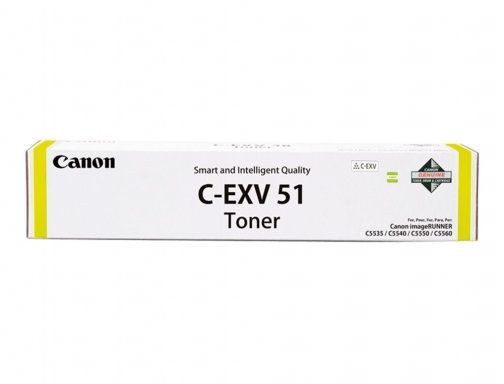 Toner Canon exv51 ir c5335 c5540 c55000 amarillo 0484C002, imagen 3 mini