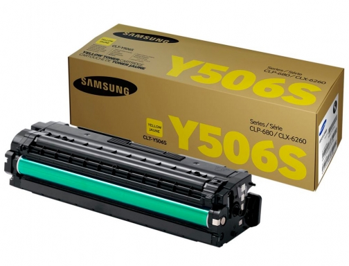 Toner HP Samsung CLP680nd cLX6260 series amarillo SU524A, imagen 4 mini