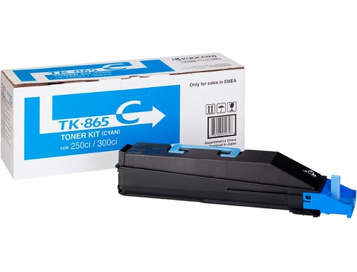 Toner Kyocera mita copiadora cian taskalfa 200ci 300ci tk865c 12.000 paginas 1T02JZCEU0, imagen 4 mini