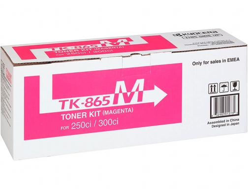 Toner Kyocera mita copiadora taskalfa 250ci 300ci magenta tk865m 12.000 paginas 1T02JZBEU0, imagen 2 mini