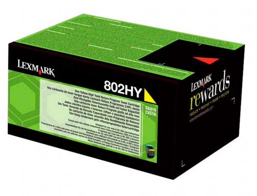 Toner laser Lexmark 80C2HYE amarillo 3000 paginas, imagen 2 mini