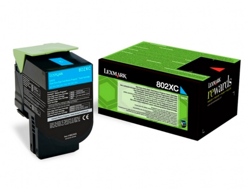 Toner laser Lexmark 80C2XCE cian 4000 paginash, imagen 3 mini