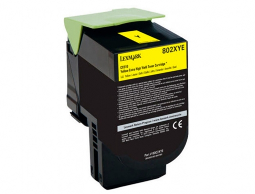 Toner laser Lexmark 80C2XYE amarillo 4000 paginas, imagen 3 mini