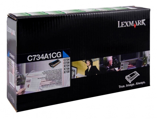 Toner laser Lexmark c734 cian 6000 paginas C734A1CG, imagen 2 mini