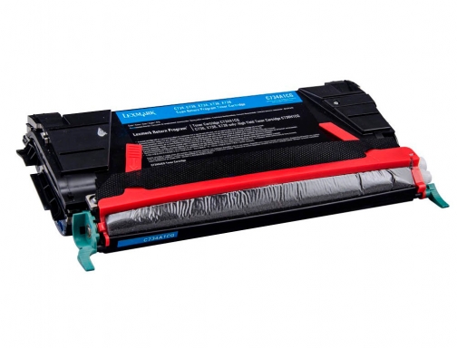 Toner laser Lexmark c734 cian 6000 paginas C734A1CG, imagen 3 mini