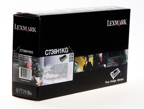 Toner laser Lexmark C736H1KG 12000 paginas, imagen 2 mini