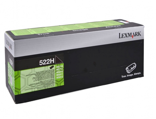 Toner Lexmark laser 522he 52D2H0E cx725de cs720de cs725de negro 25000 paginas, imagen 2 mini