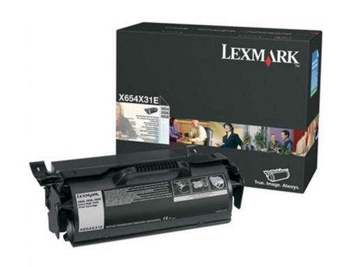 Toner Lexmark laser X654X31E x654de 654 656de 658de negro 36000 paginas, imagen 3 mini