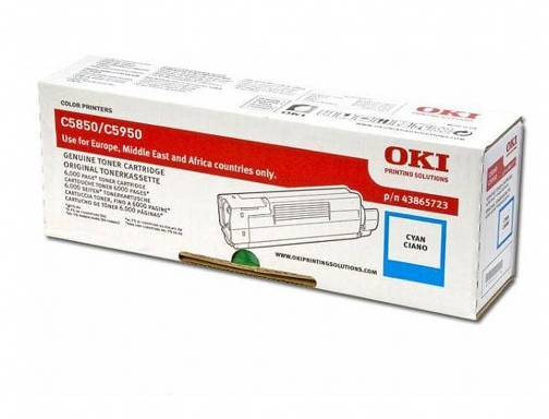 Toner Oki c5850 5950 mc560 cian 6000pag type c11 43865723, imagen 2 mini