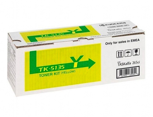 Toner tk5135y Kyocera mita taskalfa 265ci toner amarillo 1T02PAANL0, imagen 2 mini