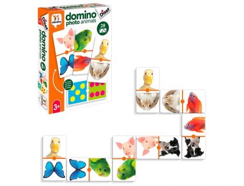 Juego Diset educativo domino photo animals 68968, imagen 2 mini