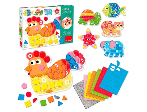 Juego Goula didactico animal stickers foam 53149, imagen 2 mini