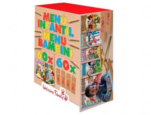 Kit para colorear Welcome family con 60 cuadernos para colorear y 60 WFKITCOLO10, imagen 2 mini