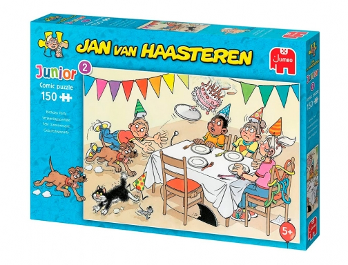 Puzle Jumbo jan van hAAsteren fiesta de cumpleaos 150 piezas 20059, imagen 2 mini